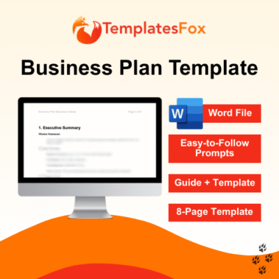Template for a Business Plan Full 8 pages