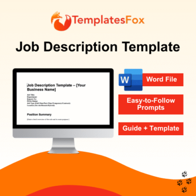 template for job description