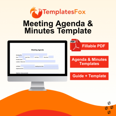 Template for Meeting Agenda Template for Meeting Minutes